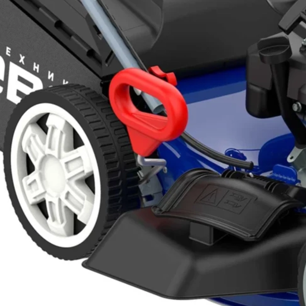 Газонокосилка бензиновая Нева SLP51-LC196 E-Start: 5.5 л.с., нож 51 см, 4650002231566