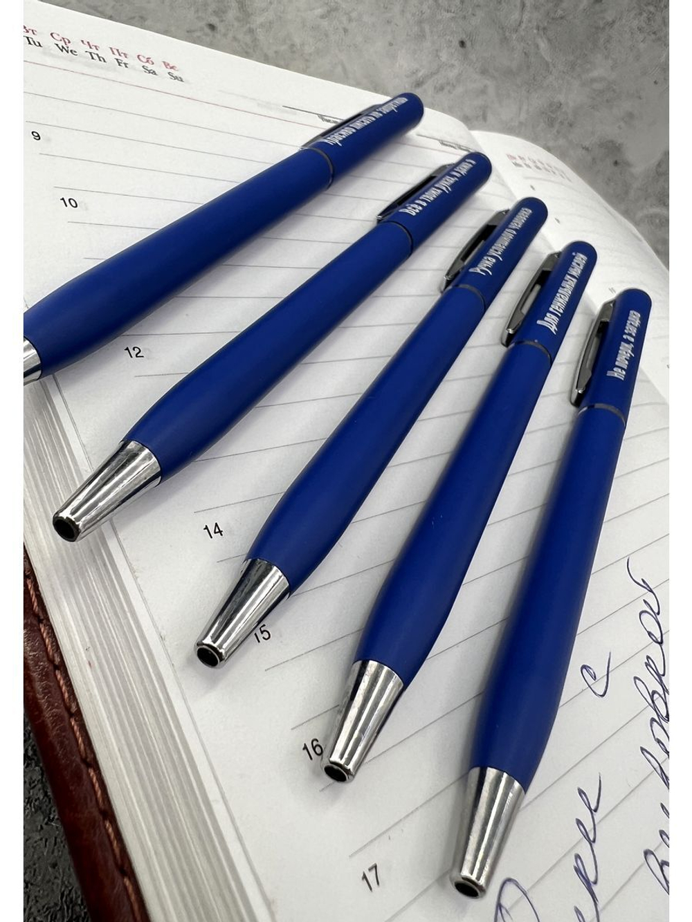 Набор ручек металлических с гравировкой