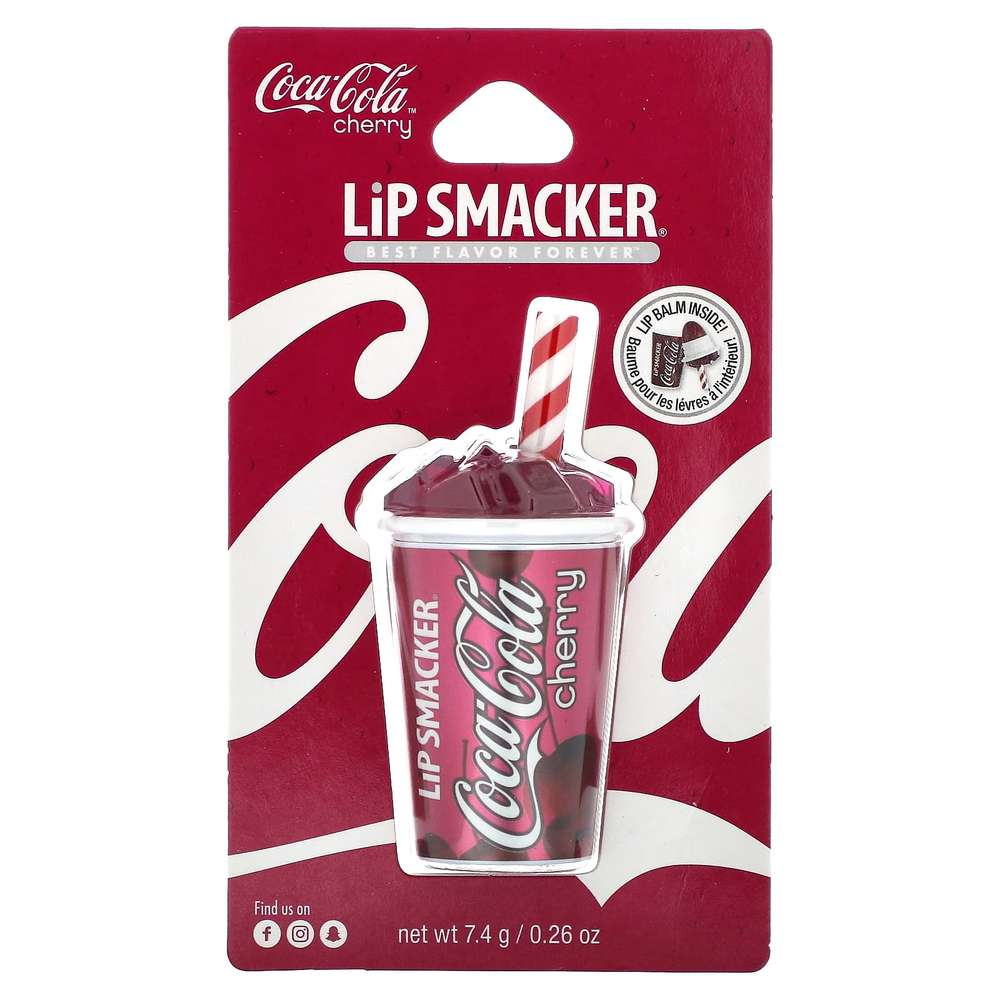 Lip Smacker, Coca-Cola, бальзам для губ, чашка из вишневой колы, 7,4 г (0,26 унции)