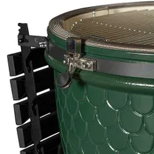 Керамический угольный гриль DinoEgg Classic Green, 46 см, с ножками и столиками