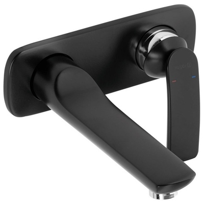Смеситель для раковины Kludi Balance внешняя монтажная часть, излив 185 мм, чёрный матовый (522468775)