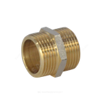 Ниппель латунь никель Ду 32 (1 1/4") НР 9022 ГОСТ 32585-2013 Aquasfera 9022-04
