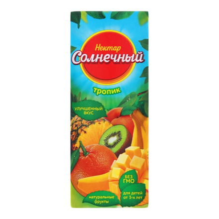 Сок натуральный Нектар Солнечный тропик 0.2 л