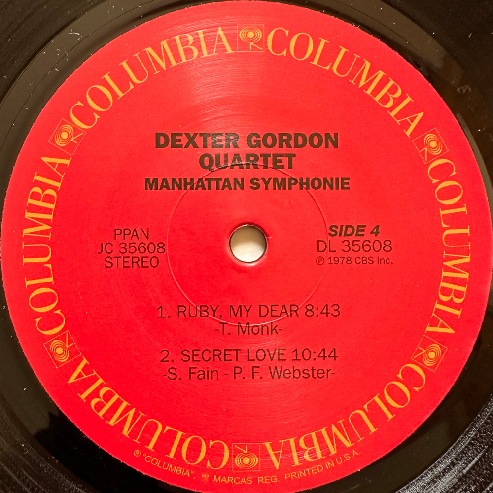 Dexter Gordon Quartet ‎– Manhattan Symphonie 2LP (США 2008г.)