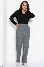 Брюки Кларисса (черно-белые) Б12351-18 LT Collection