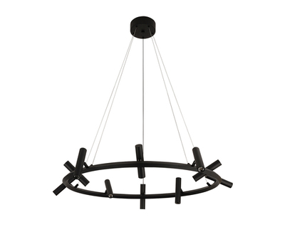 07613-10A,19 Люстра Верония черный Led 30W