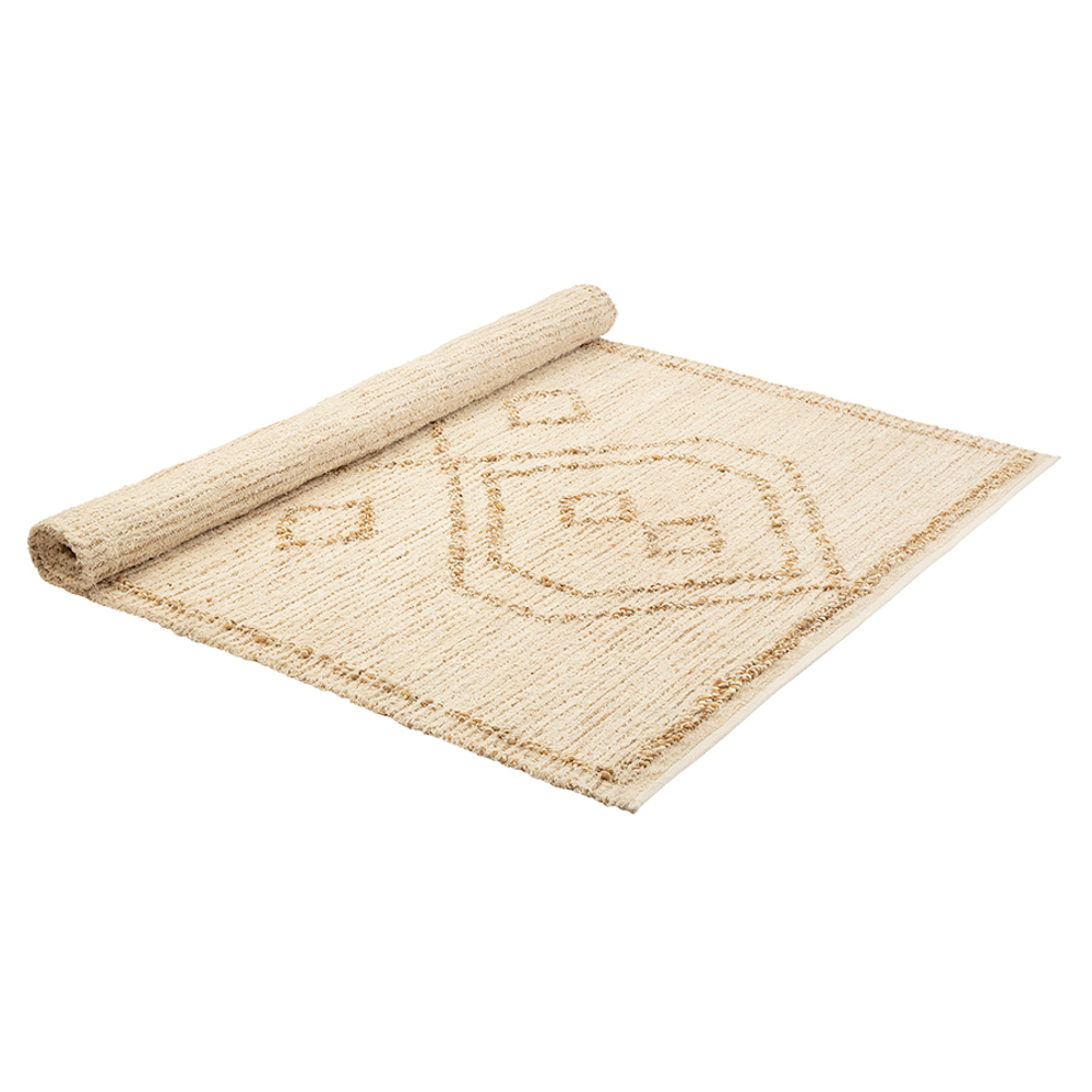 Ковер из джута и переработанного хлопка kolkata из коллекции ethnic, 160х230см