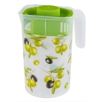 Кувшин с декором с крышкой Fresh олива 2л