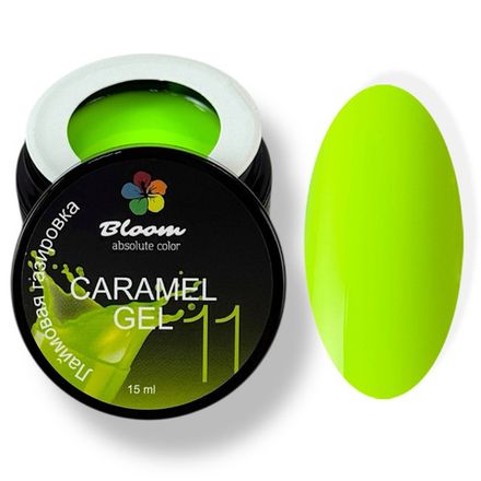 Bloom Caramel Gel 11 - Гель жидкий для наращивания Лаймовая газировка, 15 мл