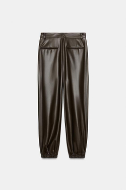 ZARA БРЮКИ-ДЖОГГЕРЫ, КОРИЧНЕВЫЙ