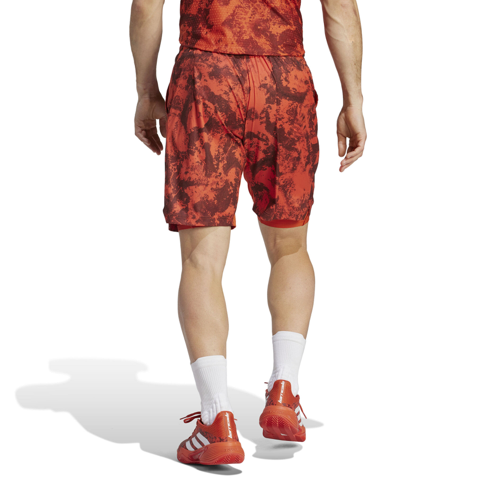 Мужские теннисные шорты adidas Paris 2N1 Shorts Men - Orange, Black