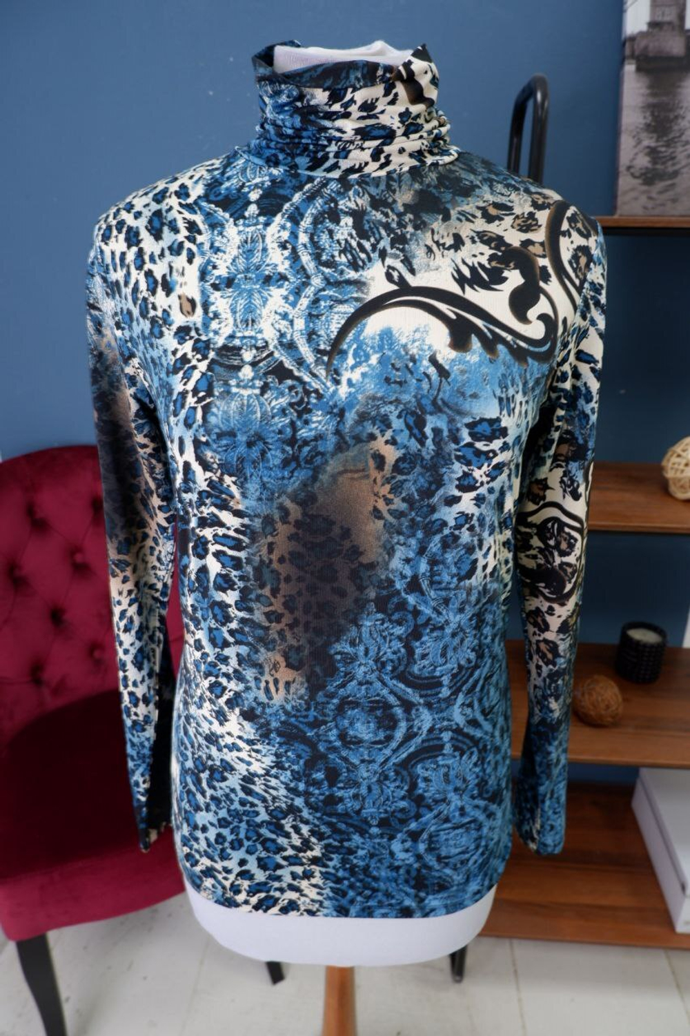 Водолазка Wool Street с принтом 44 размер, новая