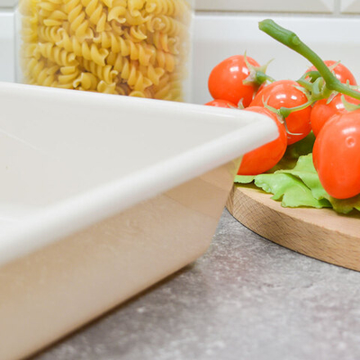 Лоток прямоугольный 2,5л 300*200*62мм, цвет слоновая кость, №7