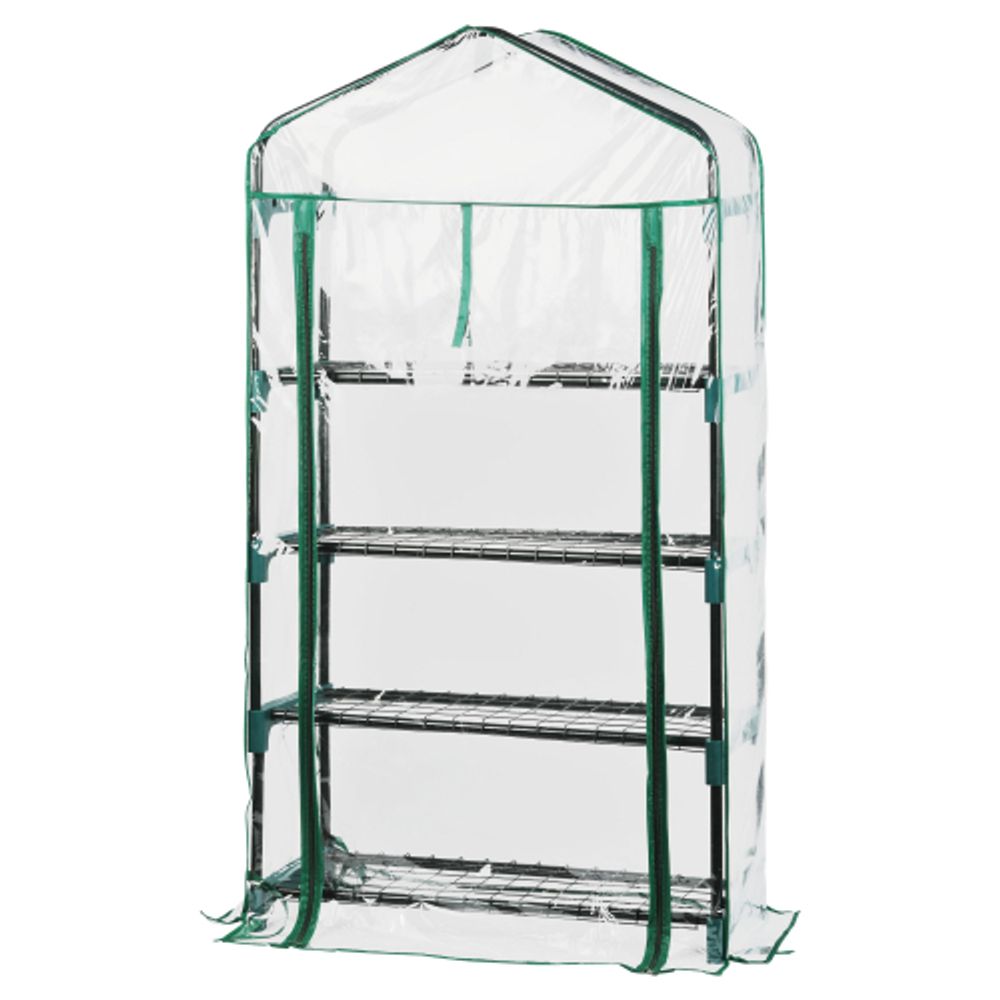 Чехол для теплиц GREEN APPLE GA-House-4-PVC cover на молнии 1250х690х300 мм