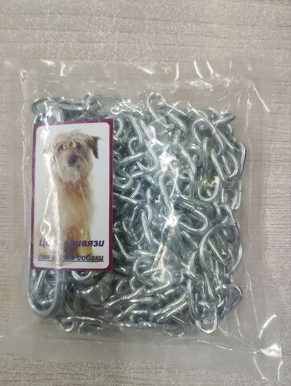 КАСКАД Цепь привязная блестящая короткое звено (длина 2,5 м, толщина 3,0 мм)