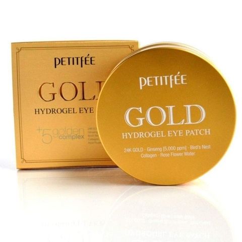 PETITFEE ПАТЧИ ГИДРОГЕЛЕВЫЕ ДЛЯ ВЕК + 5 С ЗОЛОТЫМ КОМПЛЕКСОМ GOLD HYDROGEL EYE PATCH +5 GOLDEN COMPLEX, 60 PCS