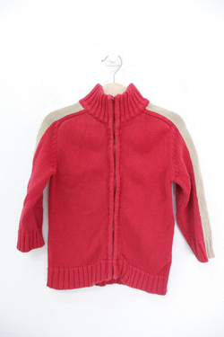 Кофта Yummy красная на молнии на 3 года