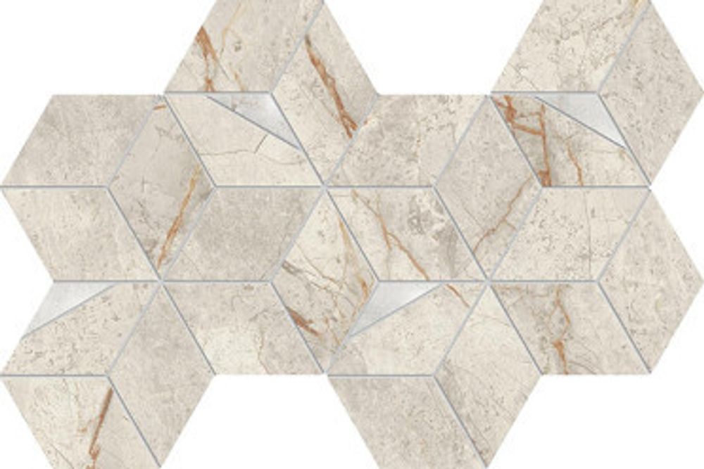 Мозаика Marvel Diva White Everest Mosaico Hex Lapp. (AYLR)
