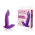 Фиолетовый силиконовый вибромассажер  Cosmo - 9,5 см.