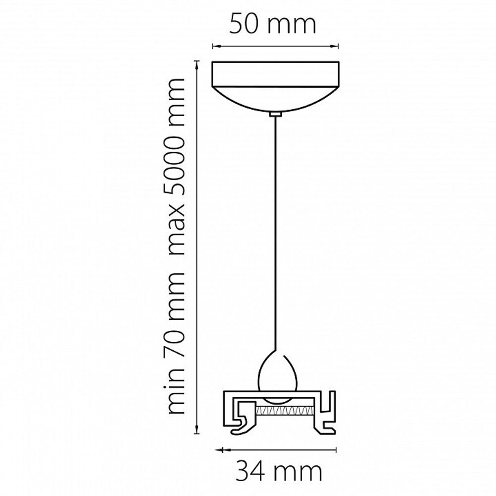 Подвес для трека Lightstar Barra 504196