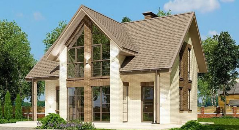 Проект Дома 99,48 кв. м из бруса Д-35