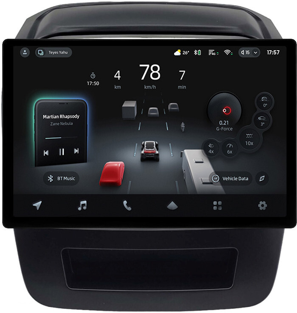 Магнитола для KIA Sorento 2 XM 2012-2016 (климат на ШГУ, рамка большая) - Teyes CC4-PRO монитор 13" 2K QLED на Android 13, Snapdragon 778G, 8+128, AI, CarPlay, DSP, 4G SIM-слот