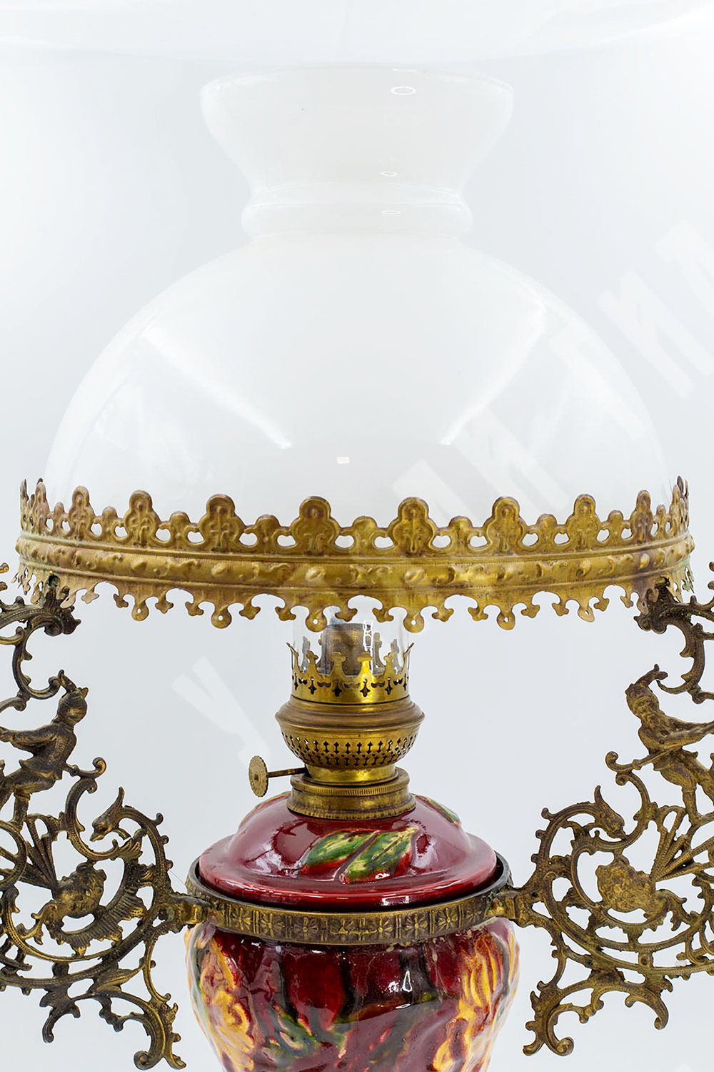 [В рабочем состоянии] Керосиновая лампа фирмы Kosmos-Brenner. Франция. Первая половина ХХ в.