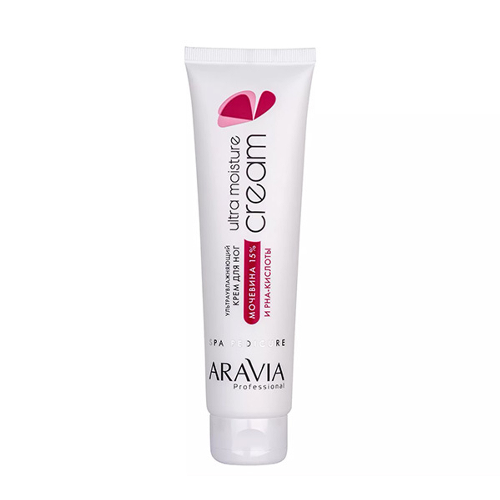 Ультраувлажняющий крем для ног с мочевиной 15% и PHA-кислотами Aravia Professional Ultra Moisture Cream 100мл