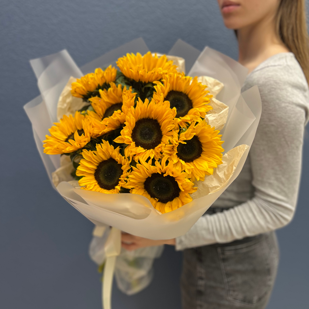 Букет из подсолнухов #17