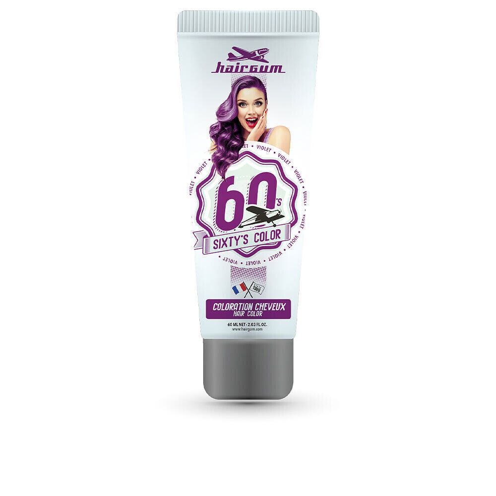 Hairgum Sixty&#39;s Color Flash Violet Полуперманентная краска придающая блеск волосам, оттенок фиолетовый 60 мл
