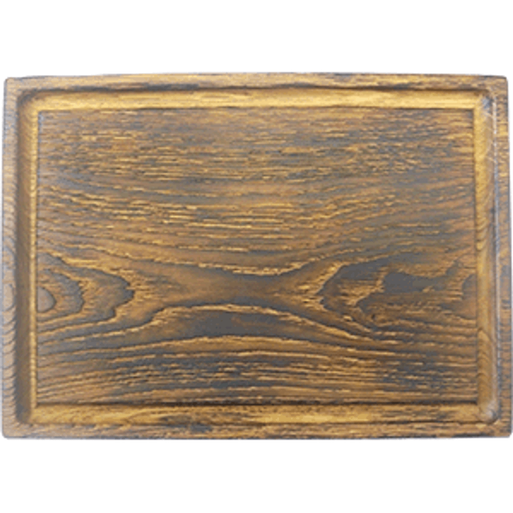 Доска для подачи прямоугольная без ручки с кровостоком;дуб;H=25,L=260,B=180мм