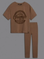 Костюм для девочки летний с легинсами