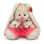 Зайка Ми в блузке и с земляничкой на ушке (малыш 15см.)