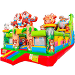 Коммерческий надувной батут «Тигриная страна 3», 10*5*5 м