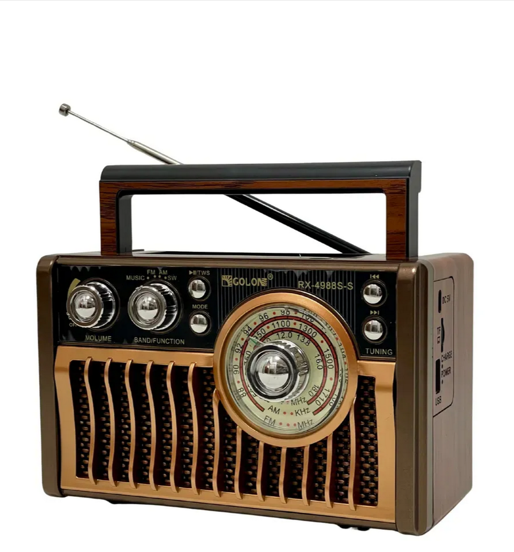 Радиоприемник с MP3 плеером и BT+Solar panel Golon RX-4988S-S