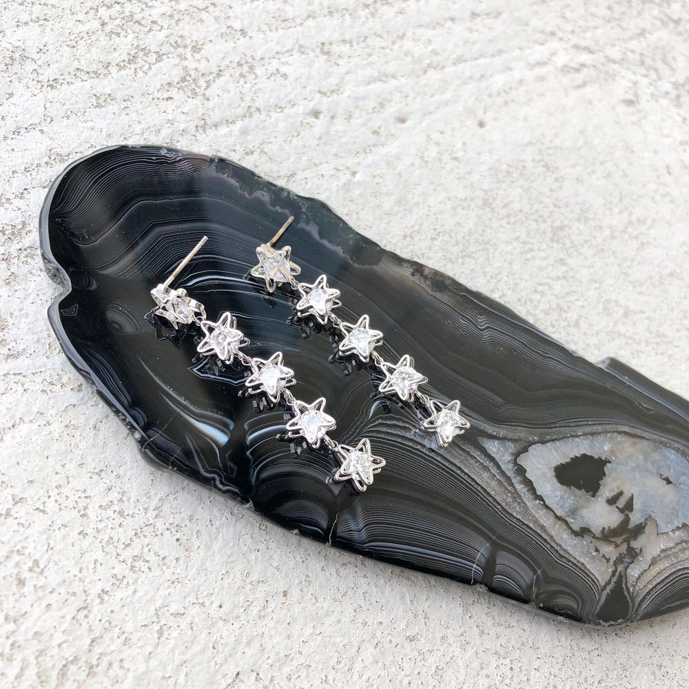 серьги звезды серьги звезды