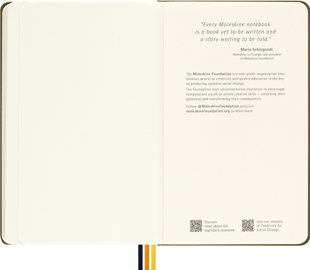 Блокнот Moleskine LE K-Way (SKQP062KWGREENWMR) 13х21 см, текстиль, 240 стр. без линовки, зеленый