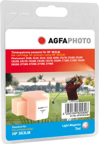 Картриджи AgfaPhoto APHP363LMD - Dye-based ink - Photo magenta - HP Photosmart 8250 - 3100 - 3108 - 3110 V - 3110 XI - 3110 - 3310 - 3210 - C 7100 - 6100 - 5100 - 1 pc(s) - Inkjet printing