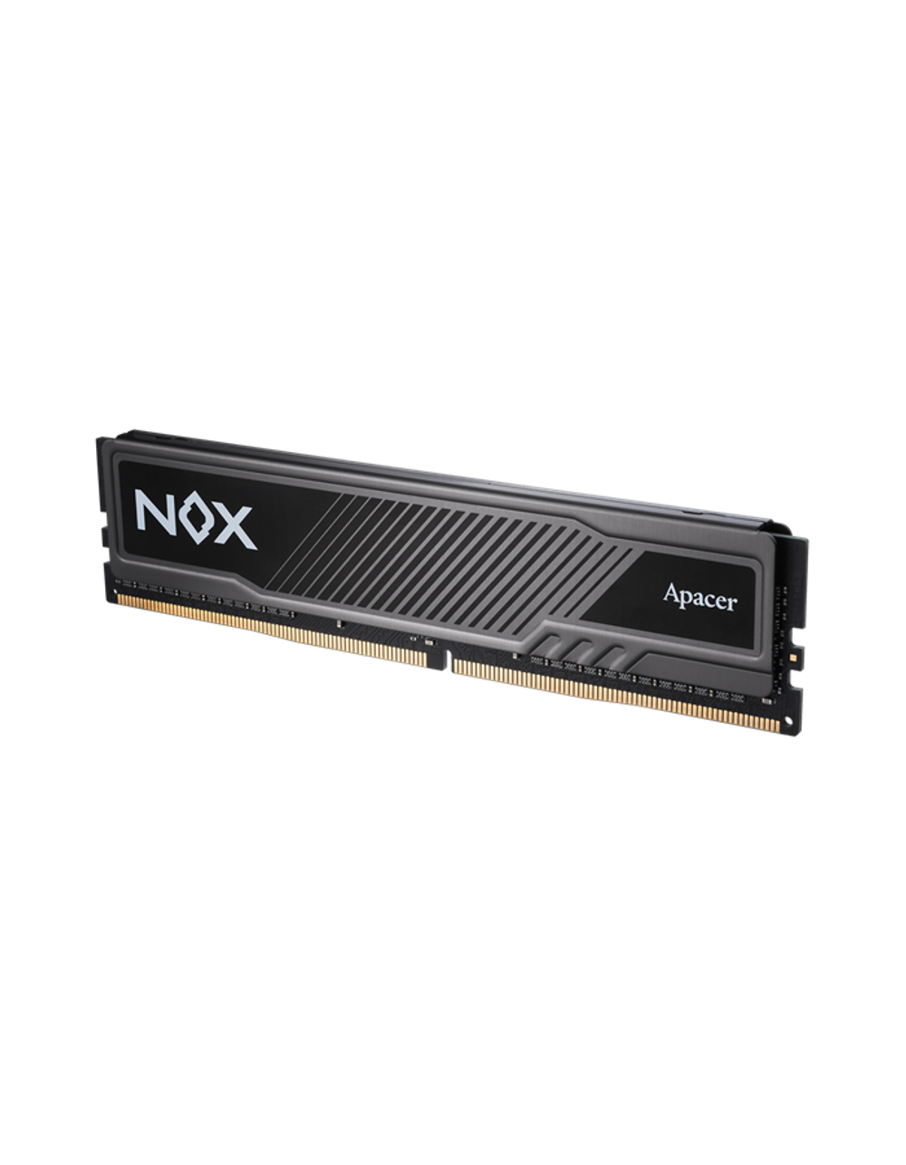 Apacer DDR4 16GB 3200MHz DIMM NOX Black Gaming Memory (PC4-25600) CL16 1.35V Intel XMP 2.0, Heat Sink (Retail) 1024*8 3 years (AH4U16G32C28YMBAA-1)