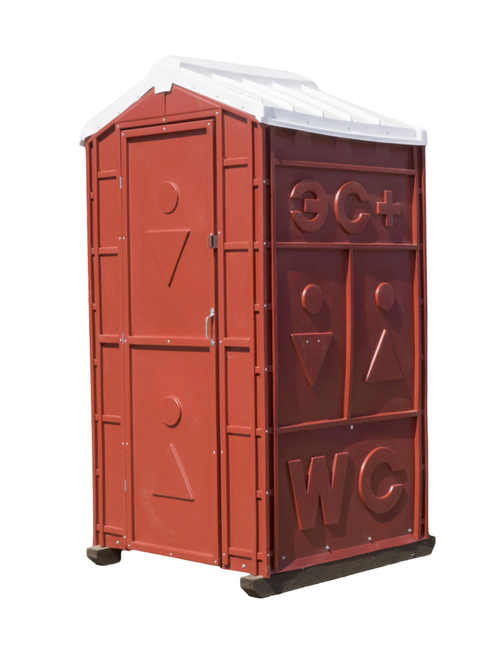 Туалетная Кабина  «Комфорт» в разборе Экомарка  пластиковый поддон T-6 (1200x1100x2200см;75кг;бежевый) - арт.561236