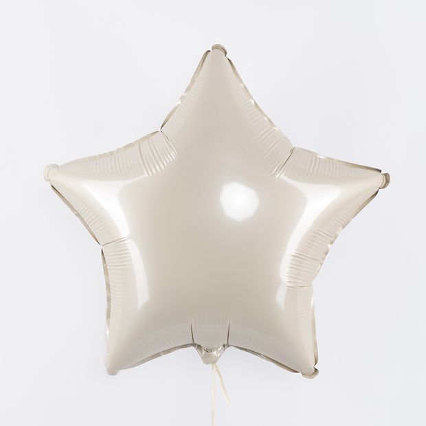F Шар Звезда 18''/46 см, Кремовый Сатин (БГ-15)