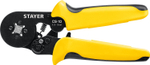 STAYER CS-10, 0.25 - 10 мм2, мультидиапазонные пресс-клещи с квадратным профилем для втулочных наконечников, Professional (44447)