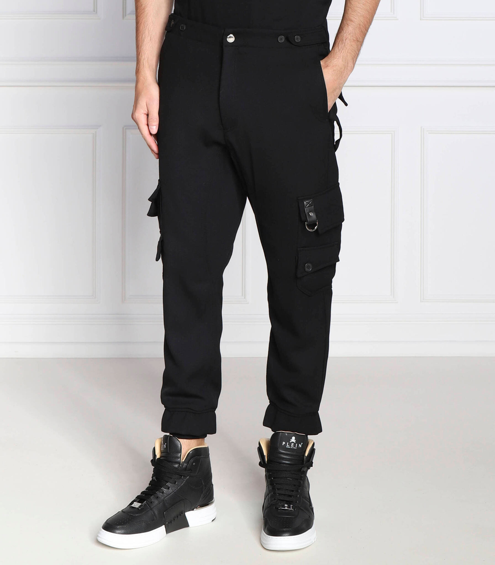 хлопчатобумажные брюки Les Hommes - черный(LF2283070321)