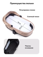 Коляска детская RANT "FALCON Soft Therm" (2в1) RA111 Beige