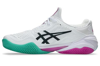 Мужские кроссовки теннисные Asics Court FF 3 Clay - white/digital sakura
