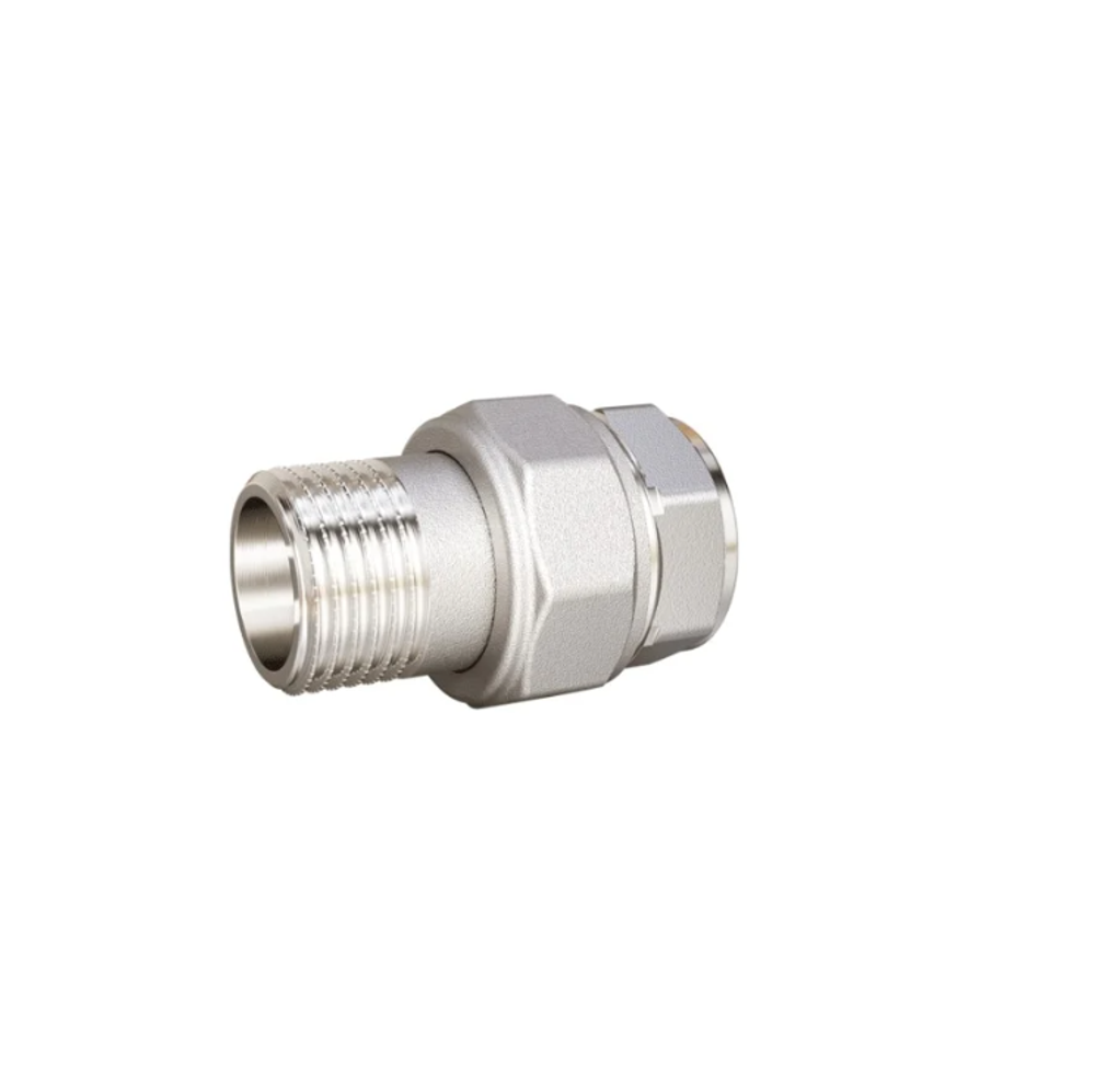 Разъемный сгон LD (американка) dn20 (3/4") вр/нр латунь никель .67.520.20 LD.67.520.20