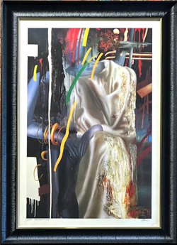 Гречина Ольга Николаевна . Меланхолия. Многослойная шелкография. 1992 г. СССР. 102 х 73