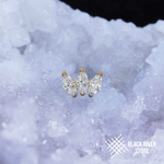 3K Marquise v.2 Crystal PVD Yellow