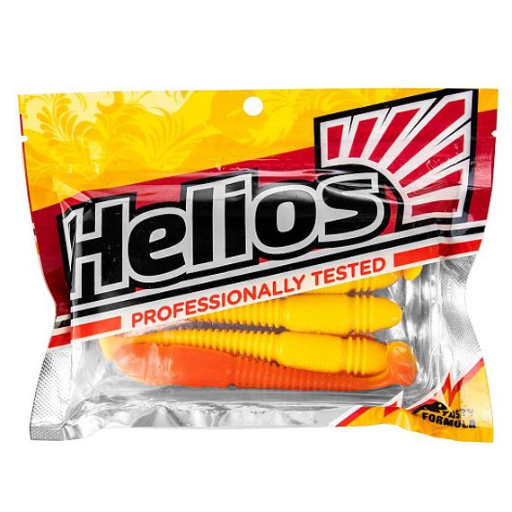 Виброхвост Minoga 3,75&#39;/9.5 см Orange &amp; Yellow 5шт. (HS-17-015) Helios