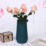 Ваза из пластика «Амели» 12*26см цвет зеленый